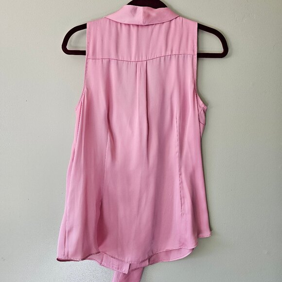 White House Black Market Pinke Sleeveless Blouse Size M - Picture 2 of 4